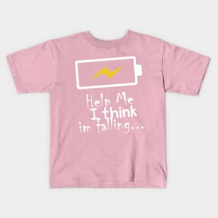 help me i'm think i'm falling design t-shirt Kids T-Shirt